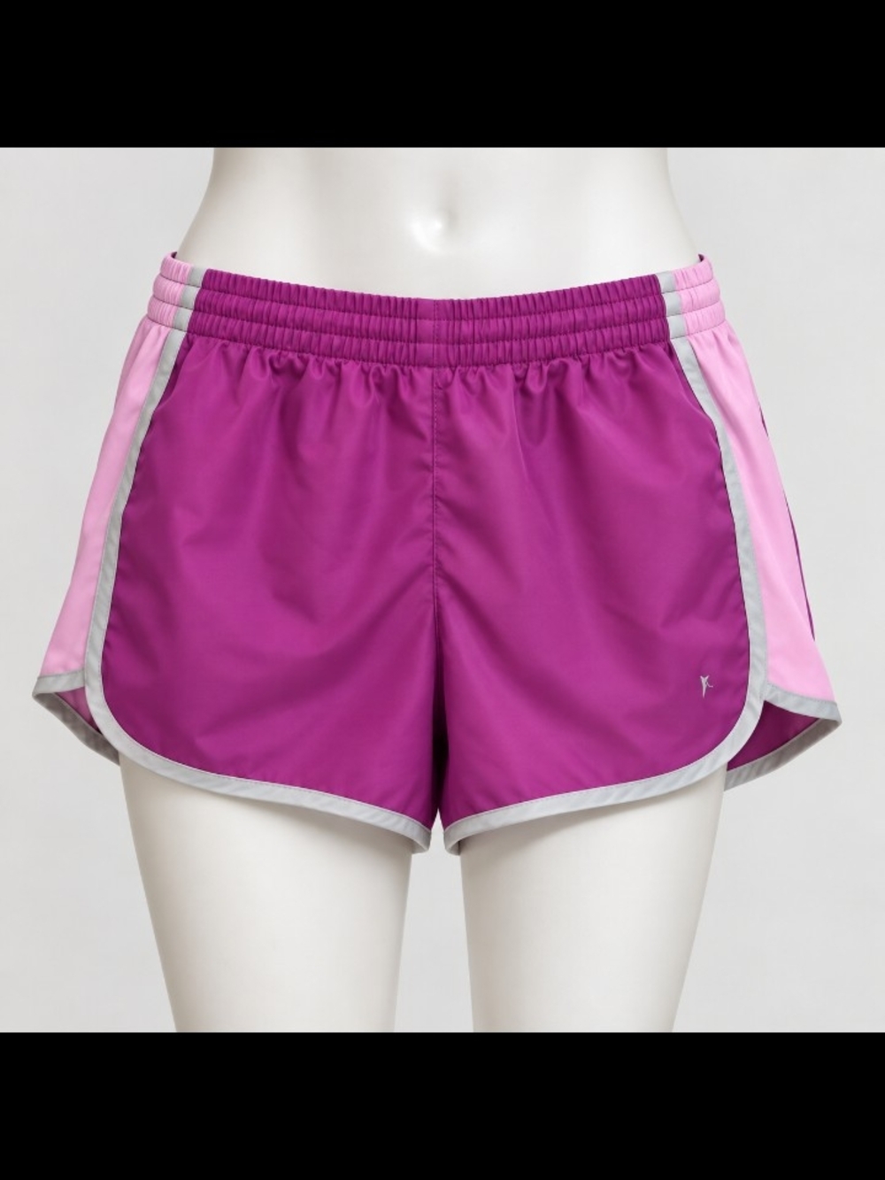 Danskin Now Magenta Athletic Shorts with Pink Side Panels